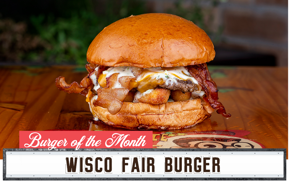 Georgie Porgies Burger of the month - Wisco Fair Burger