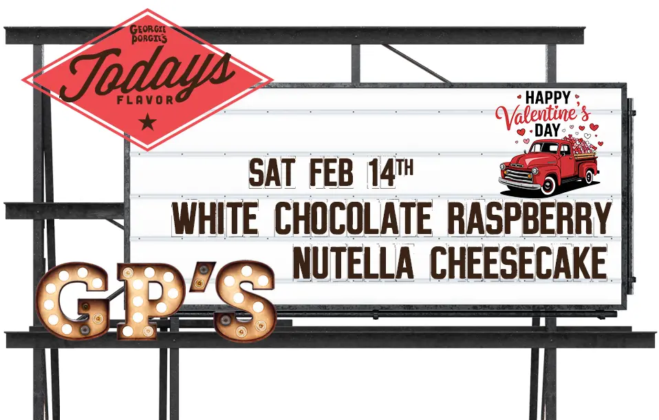 Flavor of the Day - White Chocolate Raspberry Nutella Cheesecake