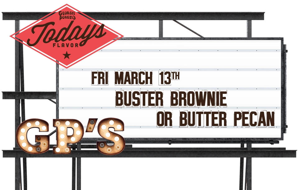Flavor of the Day - Buster Brownie and Butter Pecan