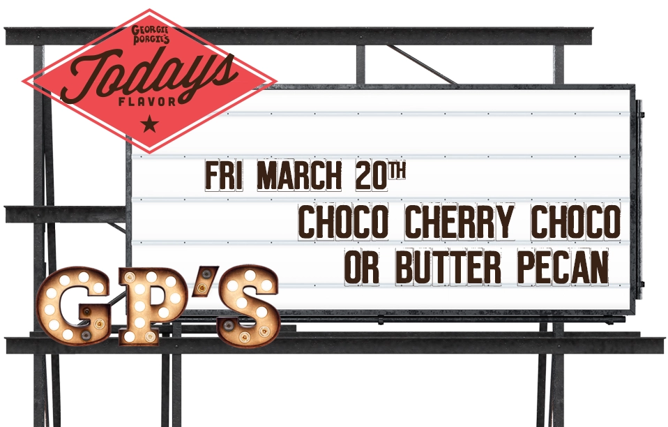 Flavor of the Day - Choco Cherry Choco and Butter Pecan Flavor of the Day - Choco Cherry Choco and Butter Pecan