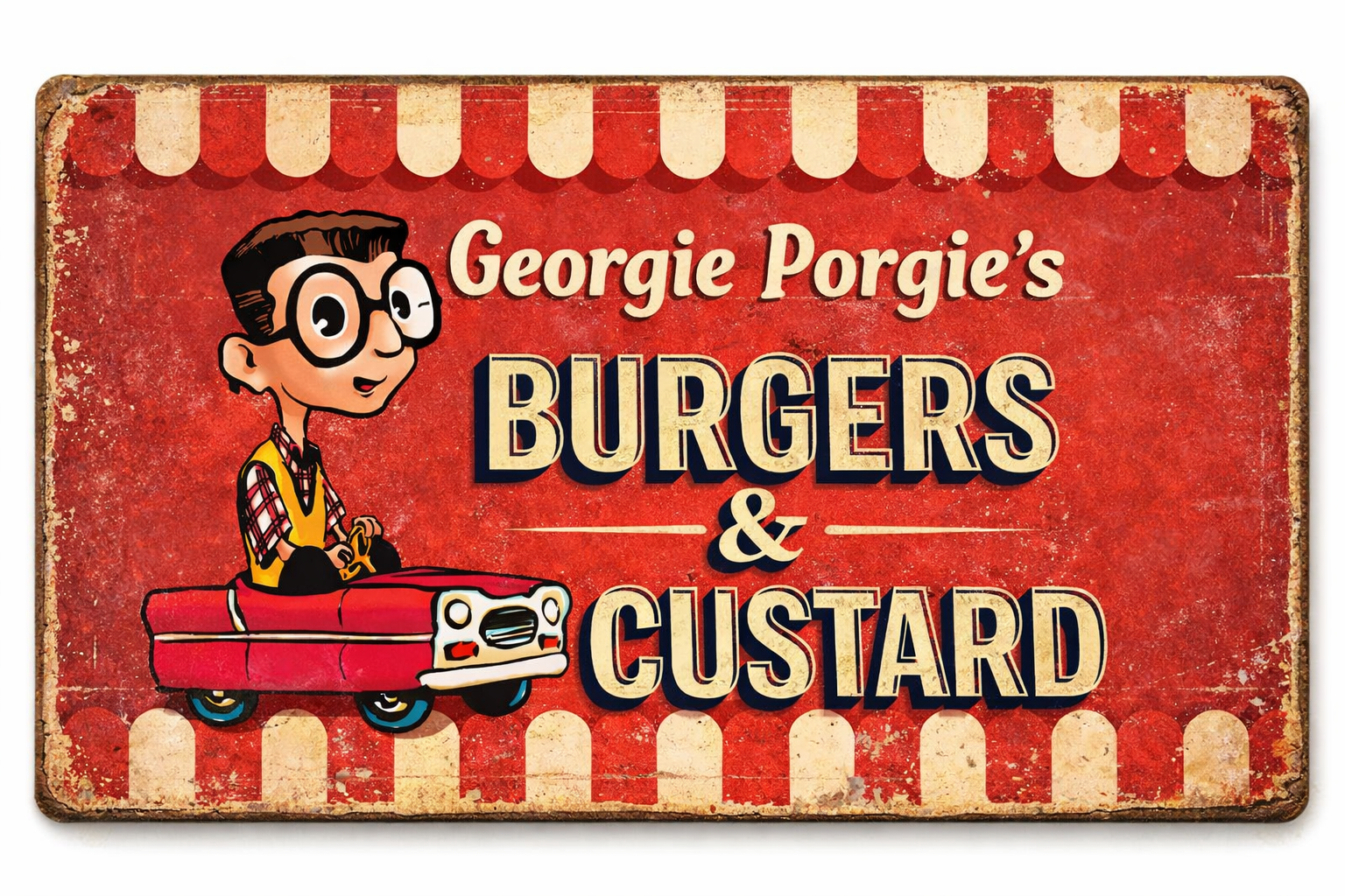 Vintage Georgie Porgies Burgers and Custard