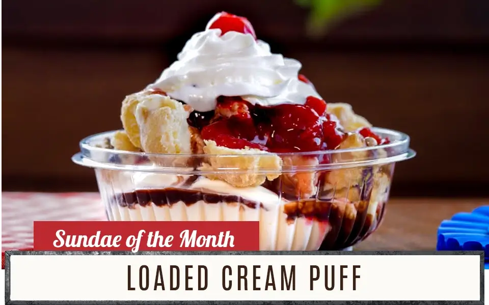 Sundae of the Month - Loaded Cream Puff