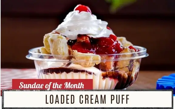 Sundae of the Month - Loaded Cream Puff